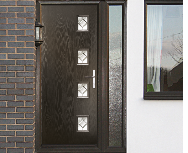 black composite doors