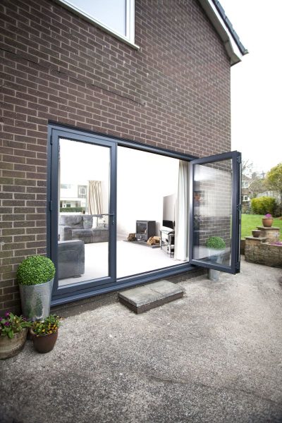 Bi fold Doors Grey