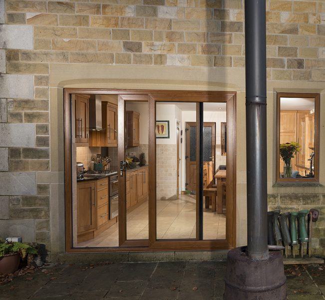 Imagine Patio Doors - Golden Oak 25